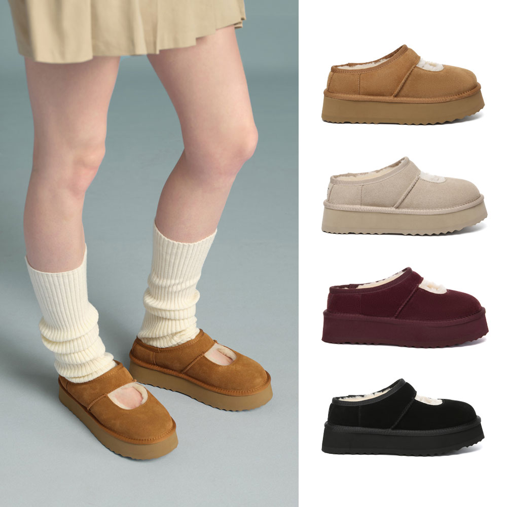 [무료배송] 호주정품 에버어그 카멜라 양털 메리제인 슬리퍼 AS UGG AS2104