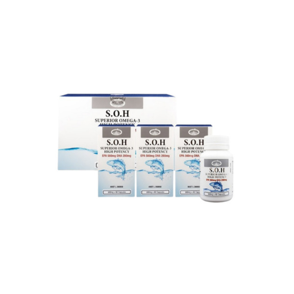 네이쳐스탑 S.O.H 슈페리어 오메가3 하이포텐시 800mg 60정X3병 총 180정